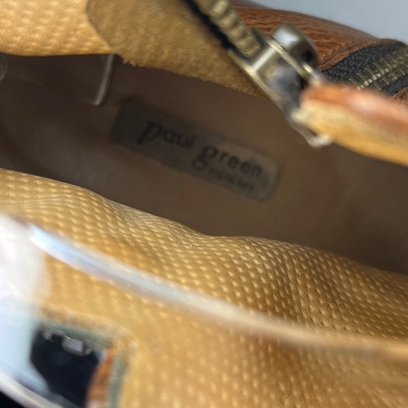 Paul Green Soft Leather Peep Toe Heeled Booties - Picture 5 of 15